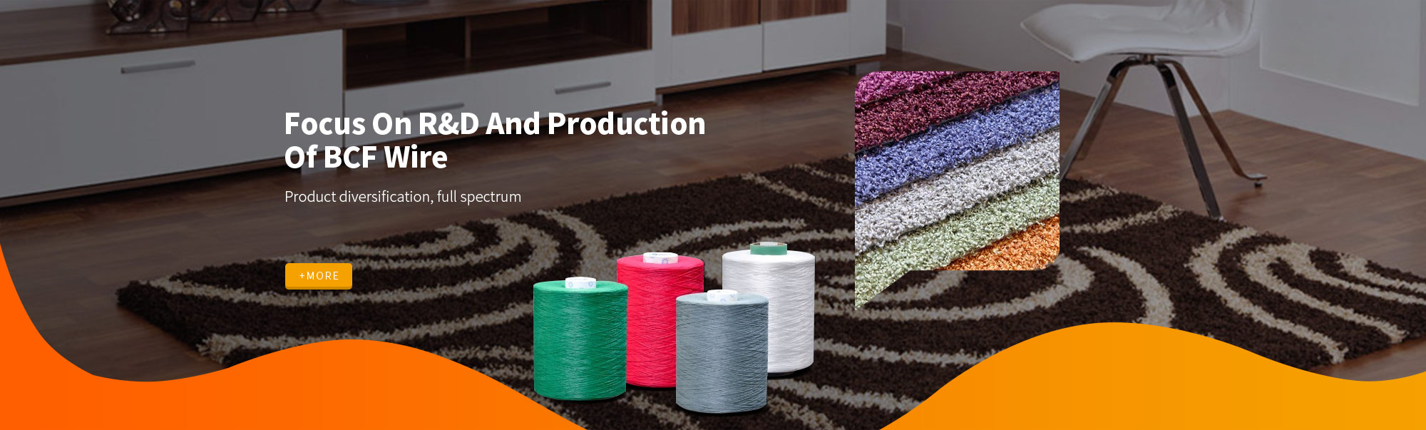 polypropylene BCF yarn，polypropylene twisted yarn，Polypropylene carpet yarn， polypropylene bulk yarn，Nantong Chuangjia New Materials Co., Ltd.